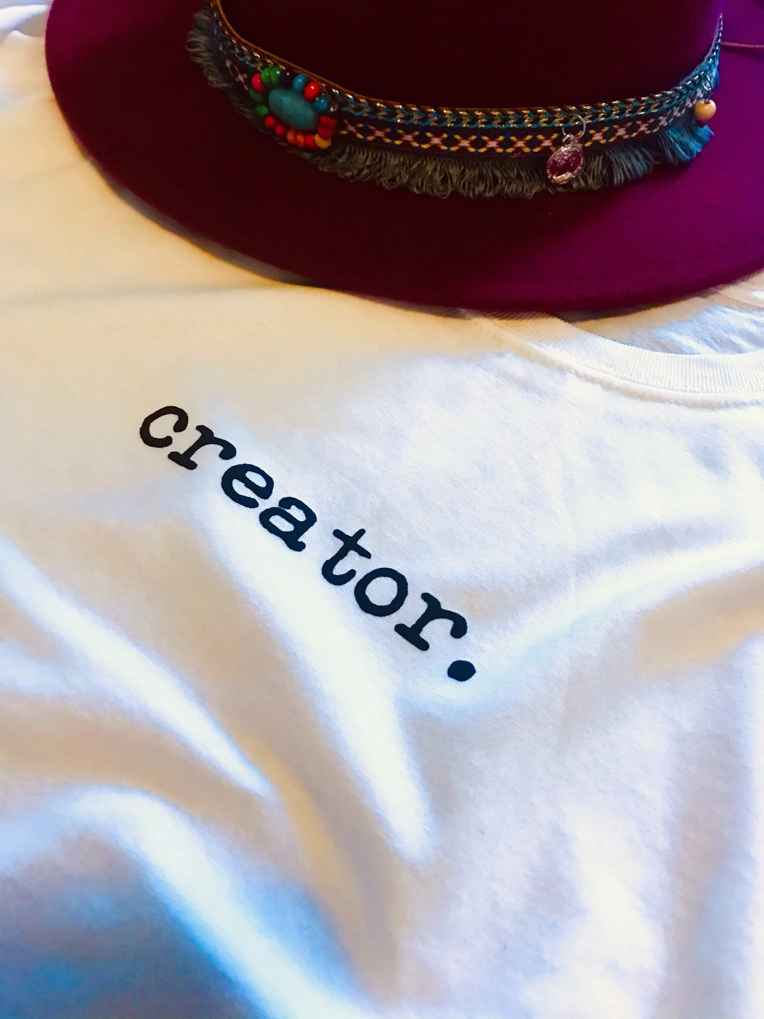 creator. (adult) + assistant to the creator. (youth)
T-shirt