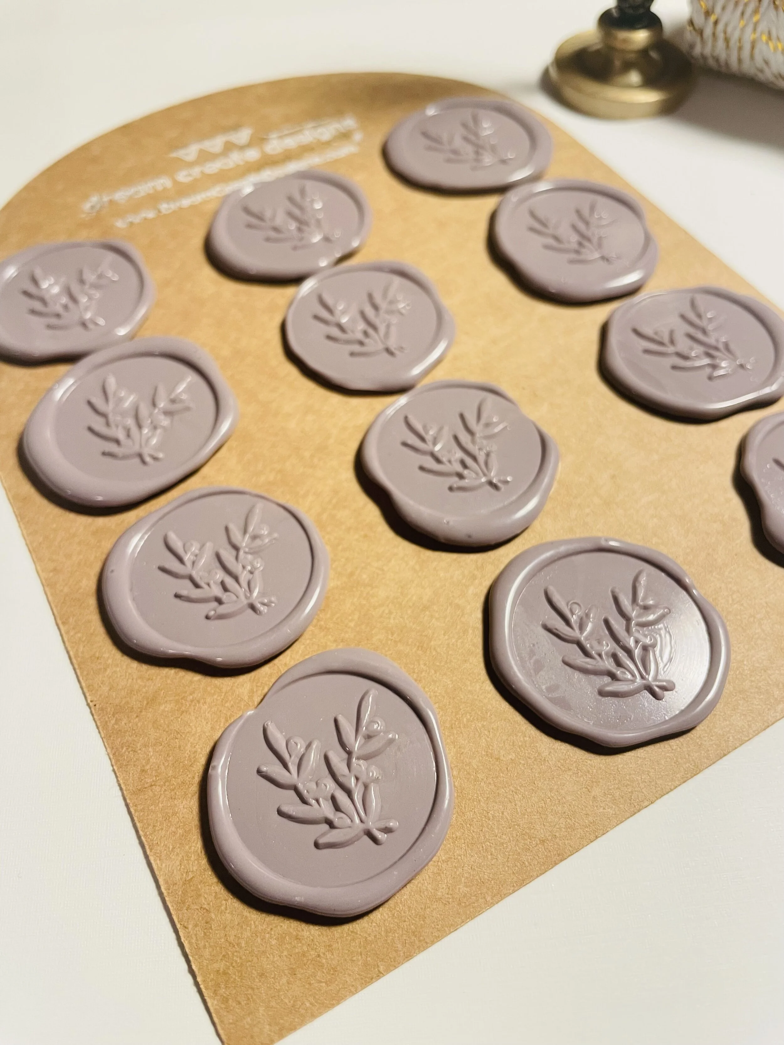 Wax Seals in Mauve Purple