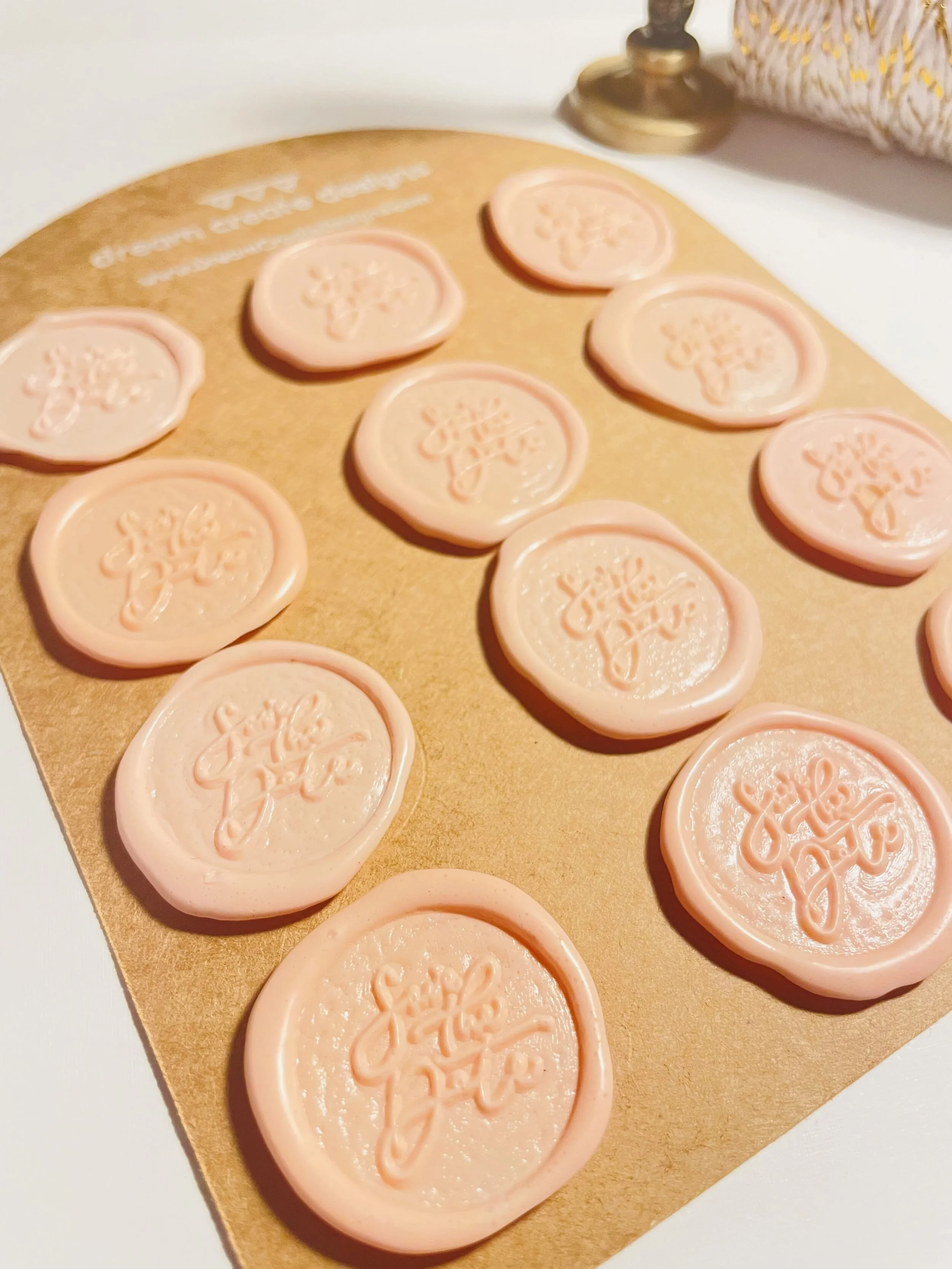 Wax Seals in Gentle Pink