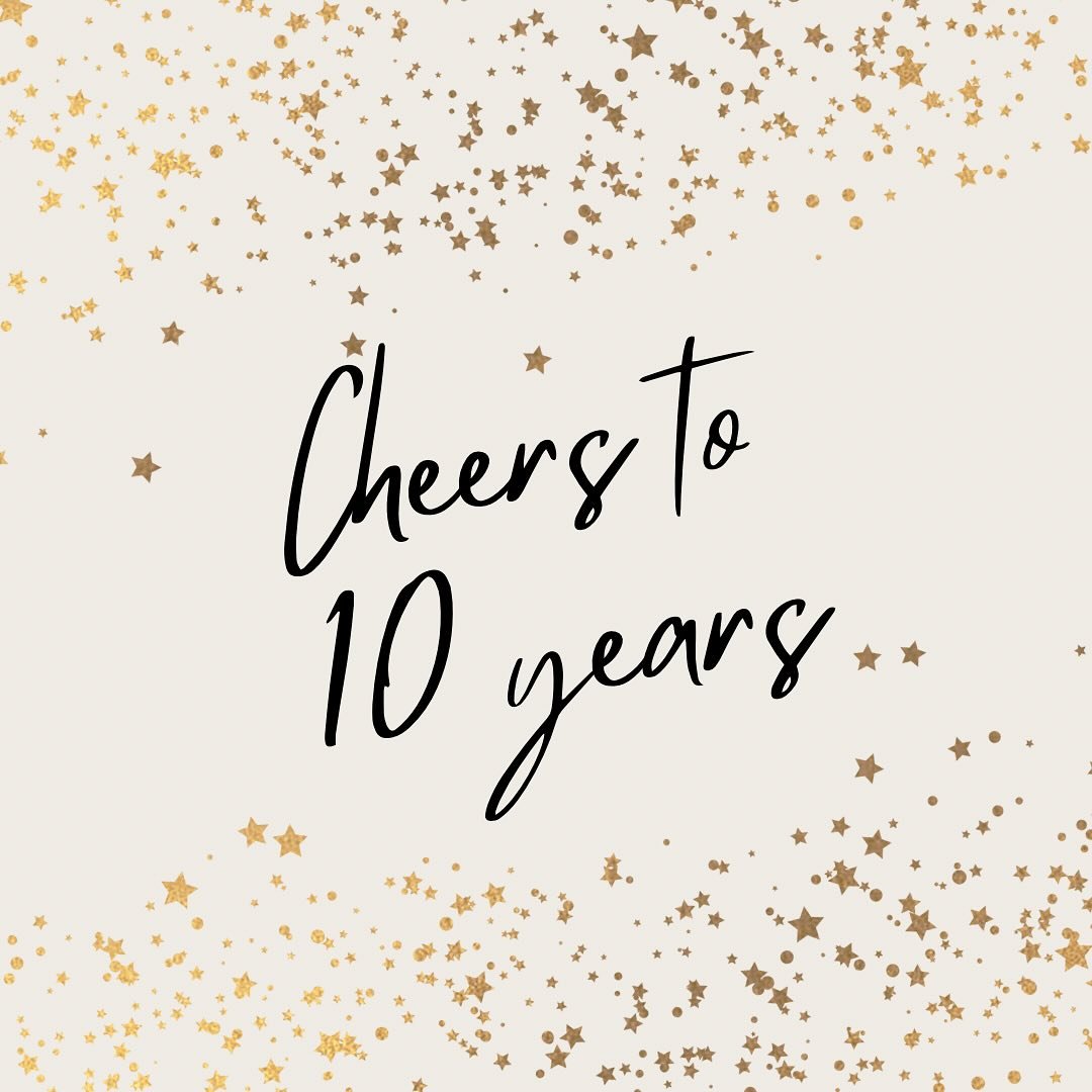 Happy Anniversary to us!! 💕 
&bull;
We are beyond grateful for the amazing 10 years we have spent on Hale street. We want to celebrate with you all week long 🥂 
&bull; $25 blowouts with select stylists 
&bull; Retail sales &amp; RAFFLES! 🎉 
&bull;