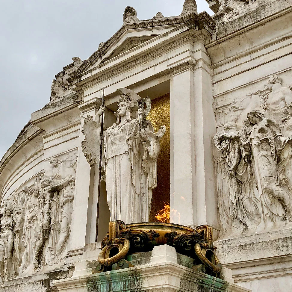 Trevi Fountain, gelato, and Piazza della Minerva, Rome, Italy