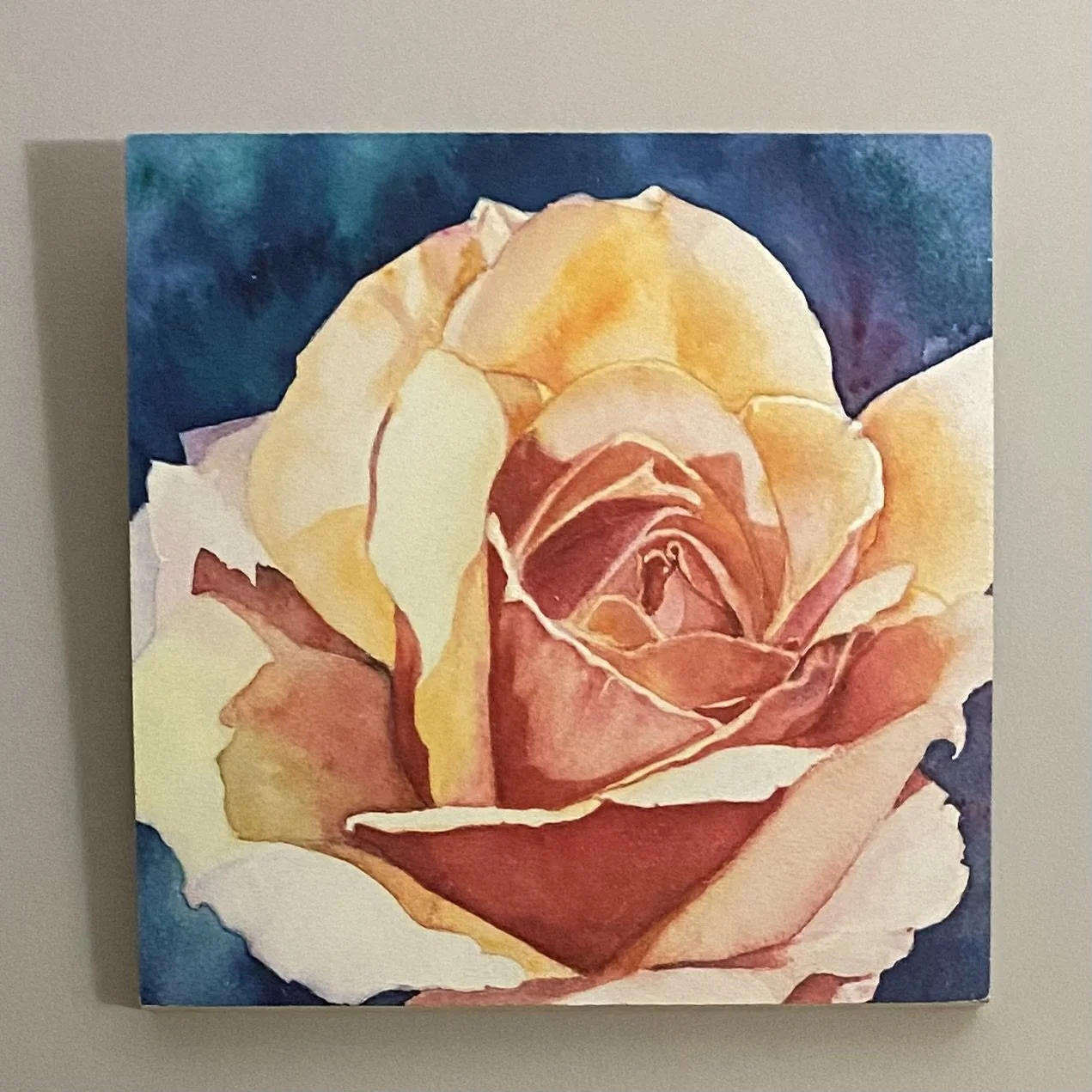 Summer Rose - Print on Wood