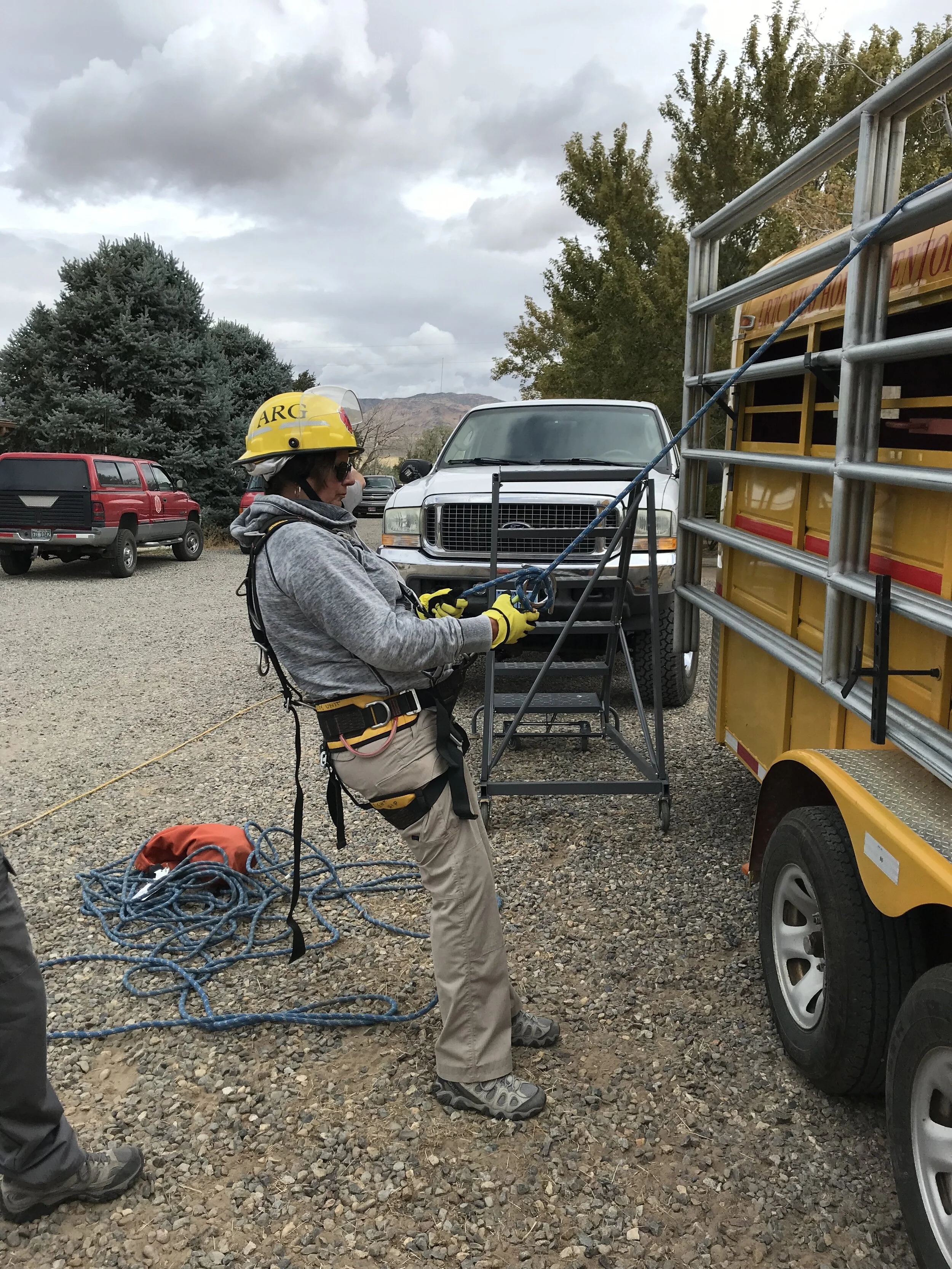 Nancy Florence completing the TLAR training earlier this year