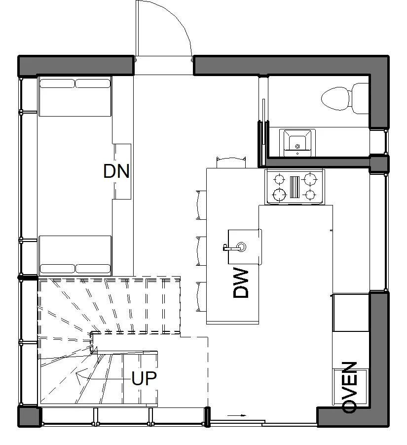 Water House First Floor Plan
