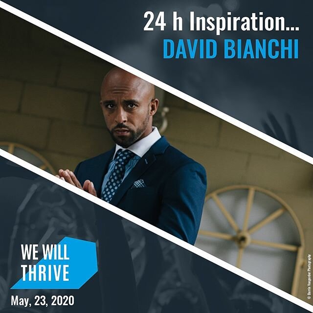 Welcome Actor/Inspired Motivator #davidbianchi to #wewillthrive247 24 hour inspirational #nokidhungry online charity event on May 23rd 2020. Get your free tickets at https://we-will-thrive.com #actor #actorslife #netflix #hulu #movies #moviestar #spe