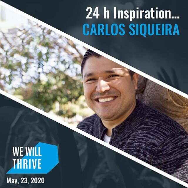 Welcome guest Motivational/Inspirational speaker/ #carlossiqueira to #wewillthrive247 24 hour inspirational #nokidhungry charity event on May 23rd 2020. Get your free tickets at https://we-will-thrive.com #speaker #business #businessowner #inspire #m