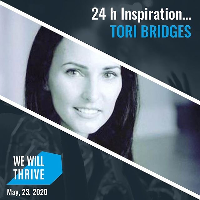 Welcome Actress/Producer/CEO/Stuntwoman @toribridges1 #wewillthrive247 24 hour inspirational #nokidhungry online charity event on May 23rd 2020. Get your free tickets at https://we-will-thrive.com #actress #actresslife #stunts #stuntwoman #producer #