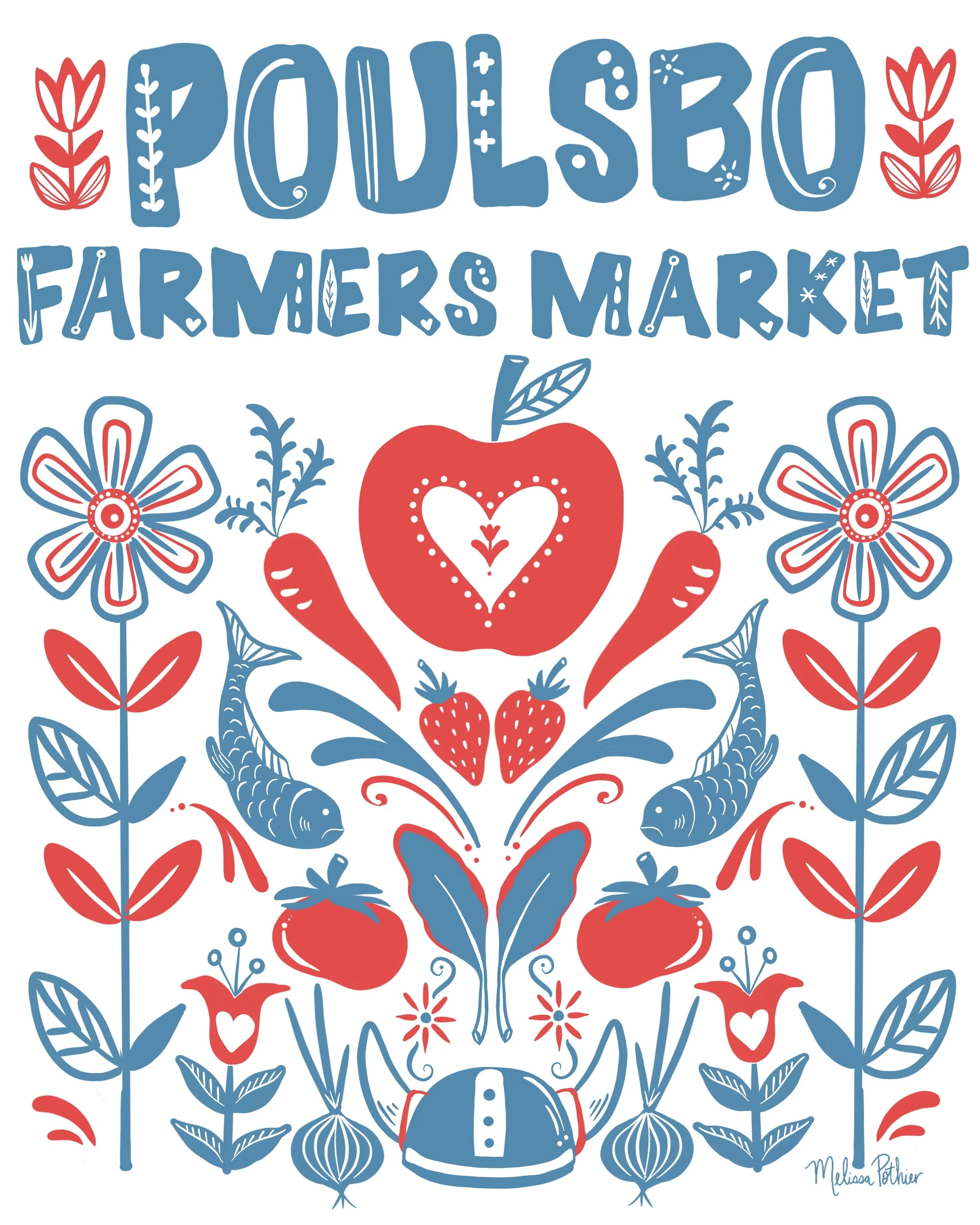 Poulsbo Farmers Market 2020 Art