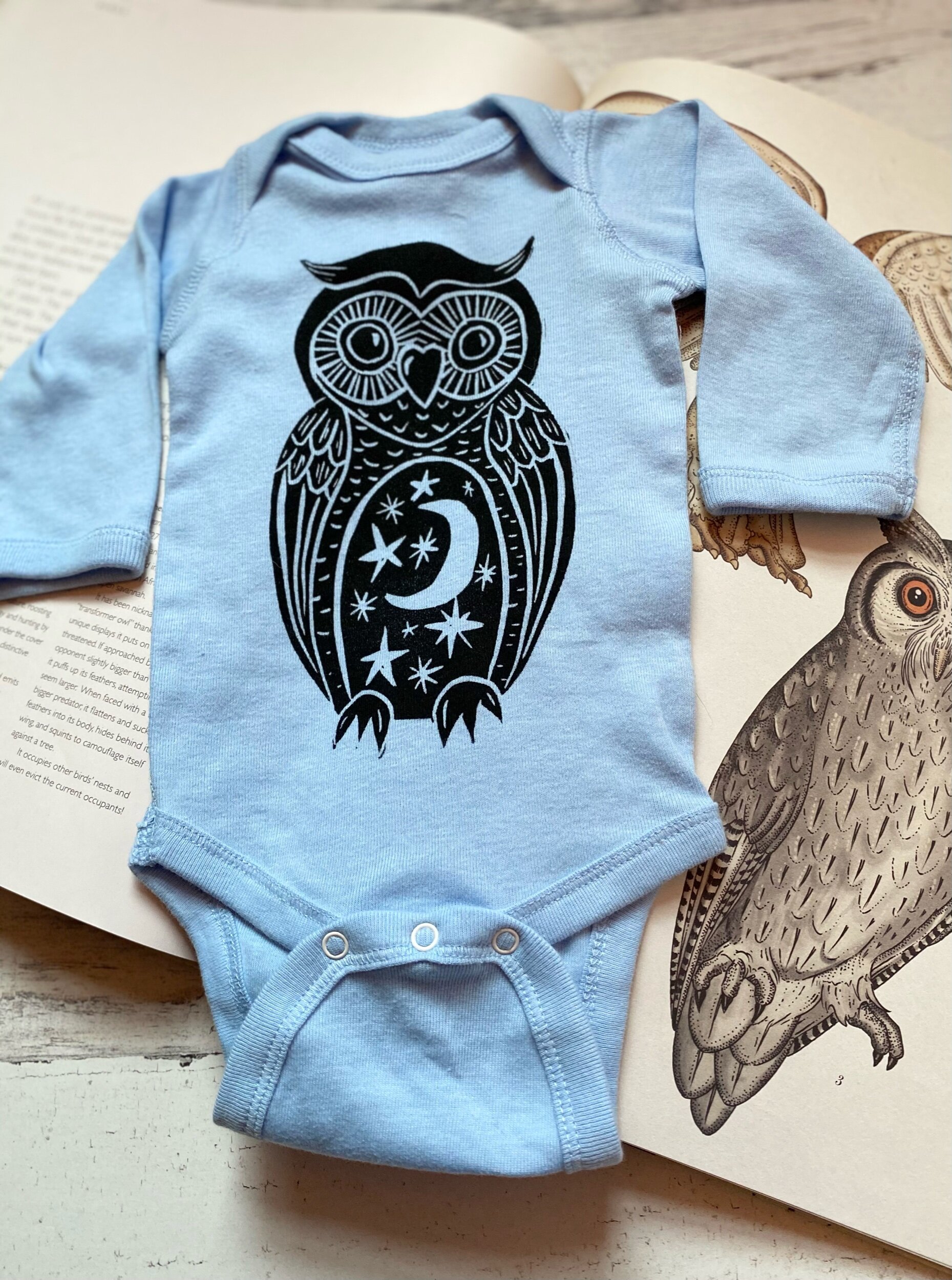 Night Owl Baby Bodysuit 