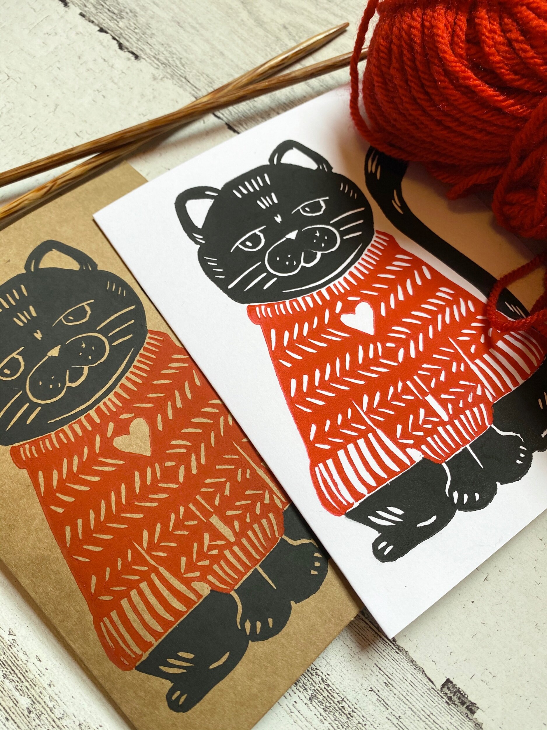 Cat Sweater Print 