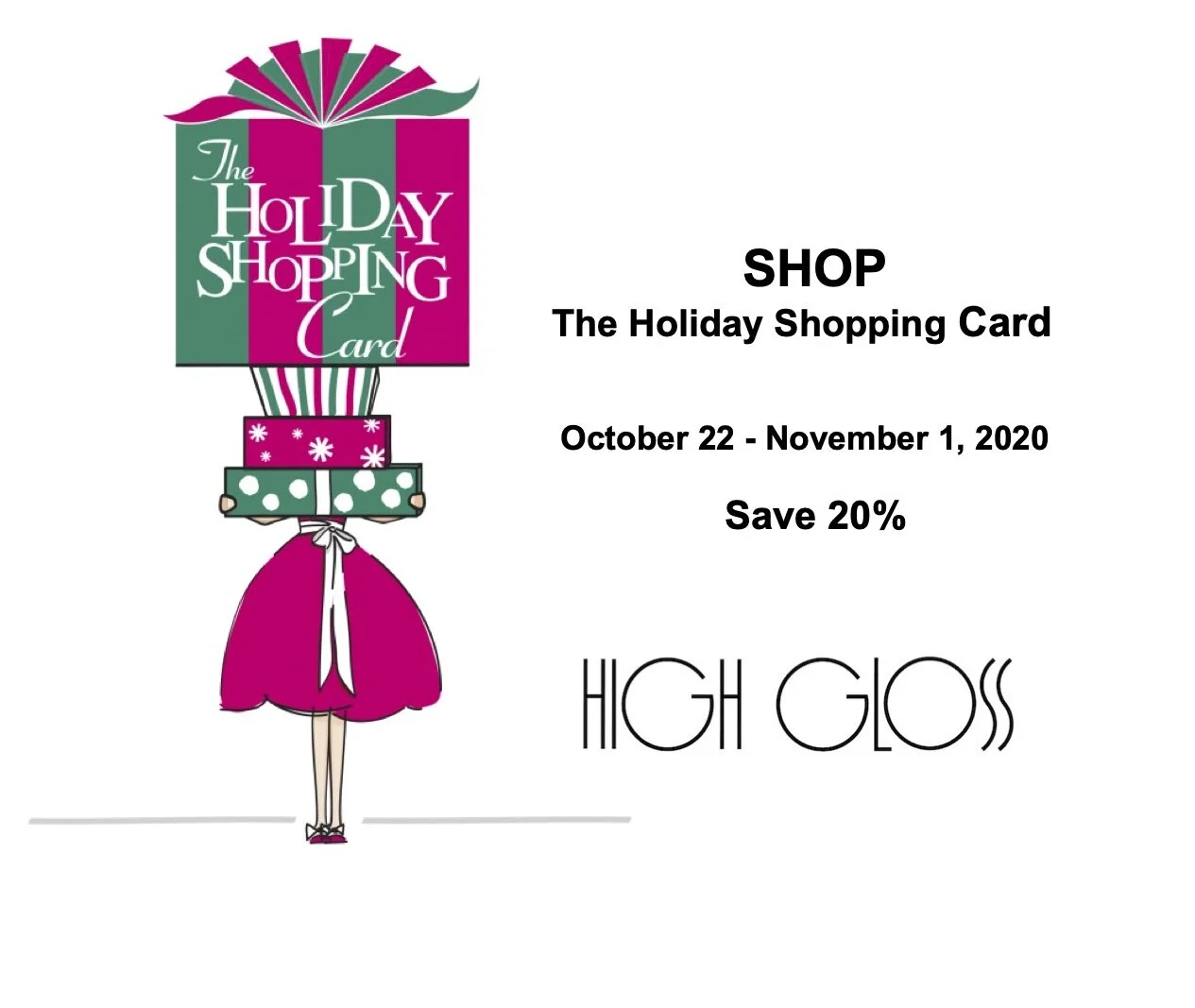 Holiday Shopping Card
