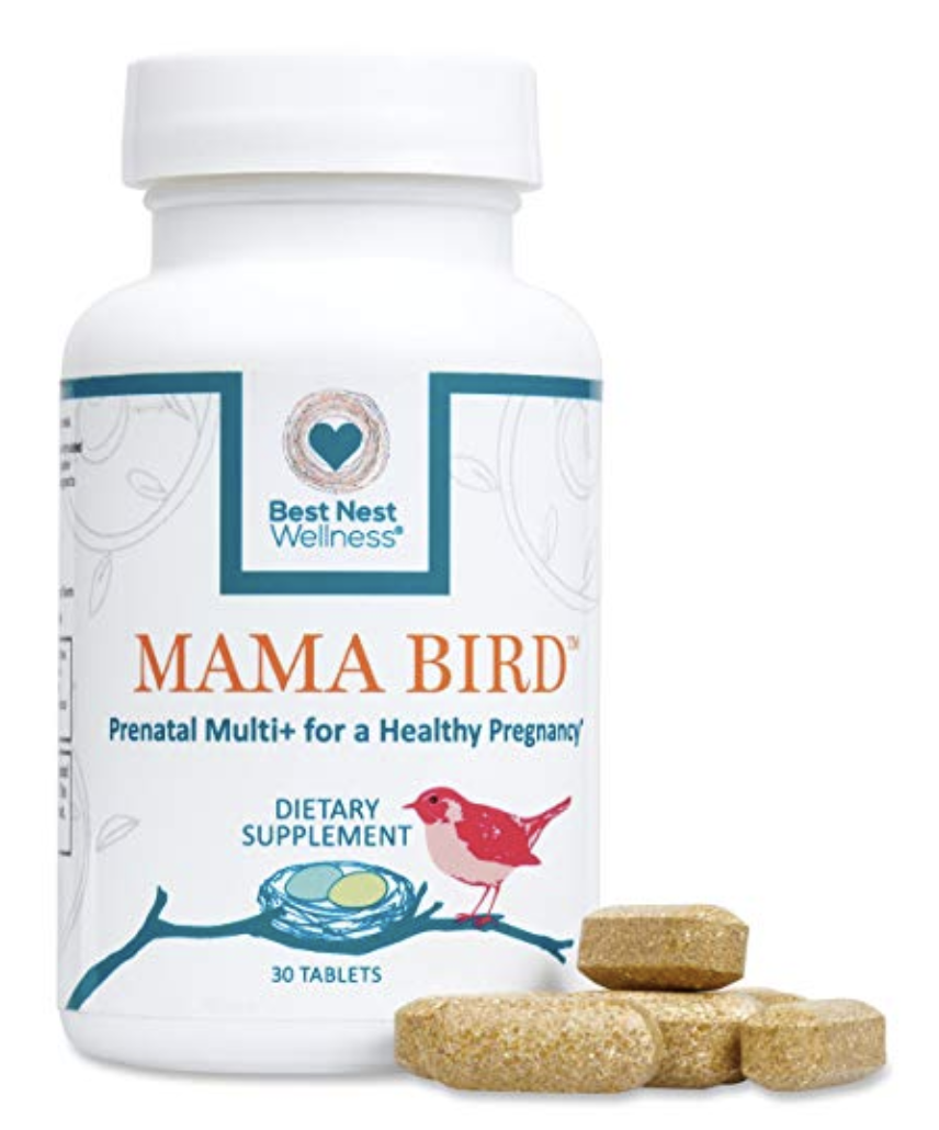 Mama Bird Prenatal Multivitamin | L-Methylfolate (Folic Acid), Methylcobalamin (B12), 100% Natural