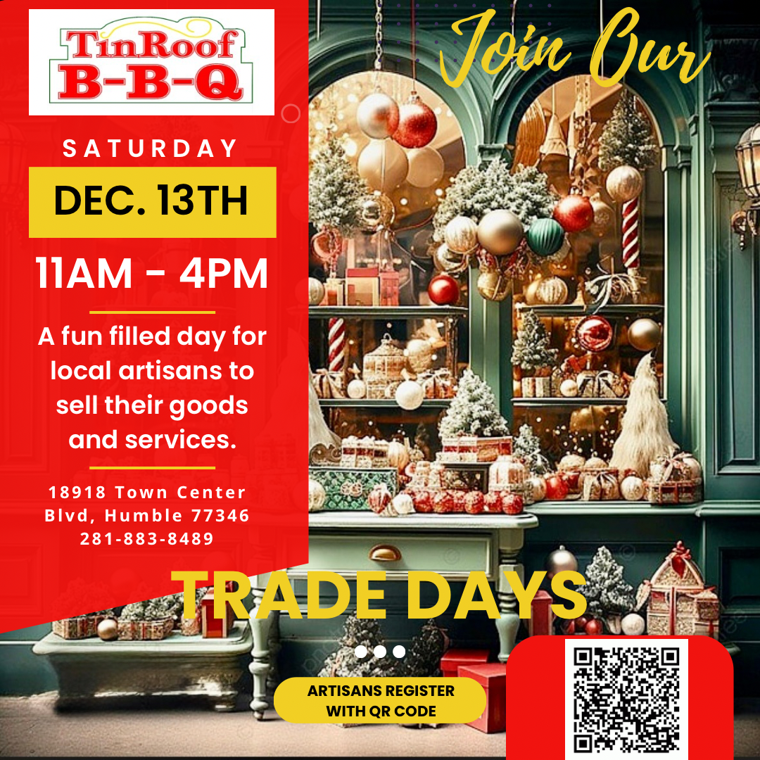 Tin Roof BBQ - Holiday Trade Days  