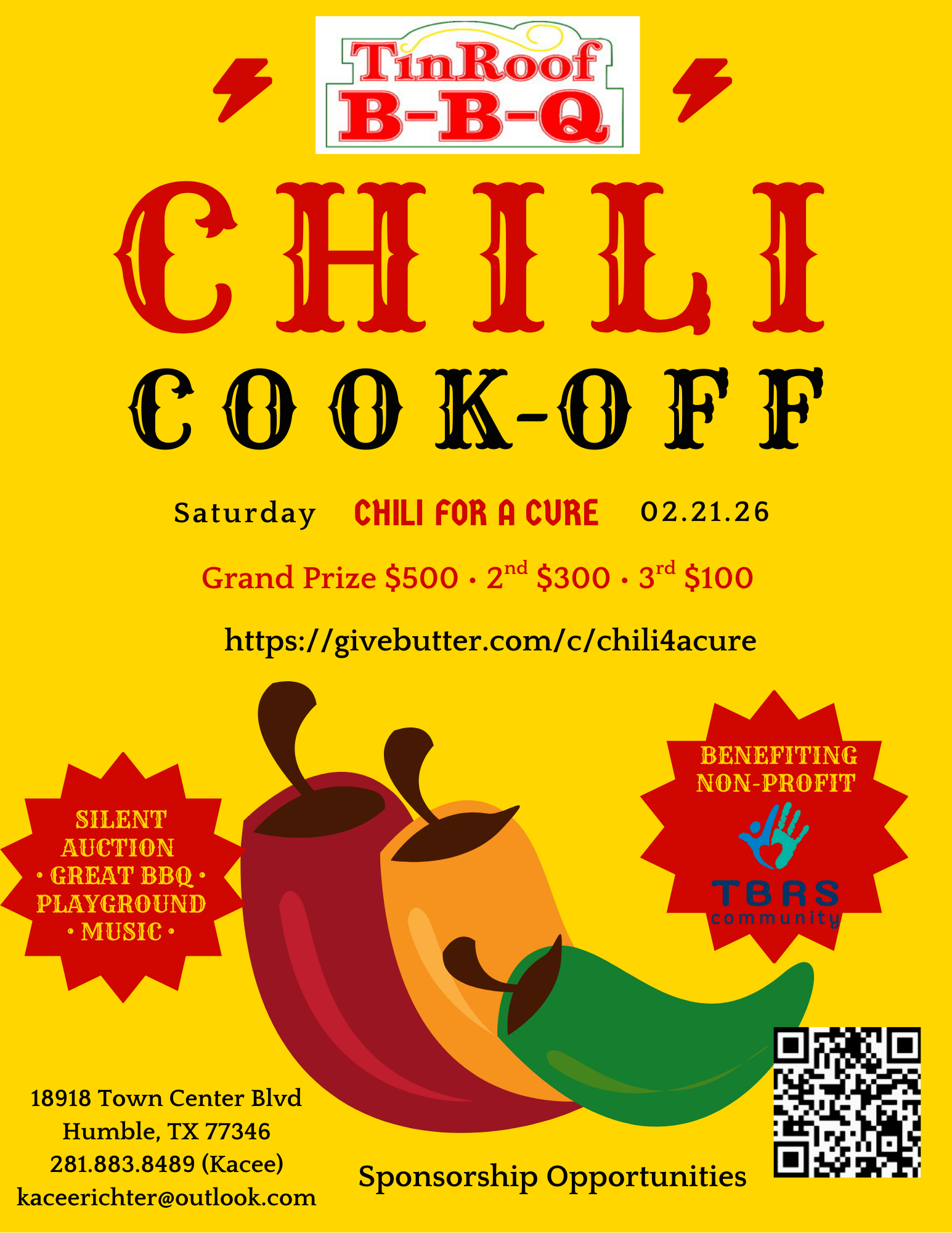 Chili for a Cure - Tin Roof BBQ Chili Cookoff 