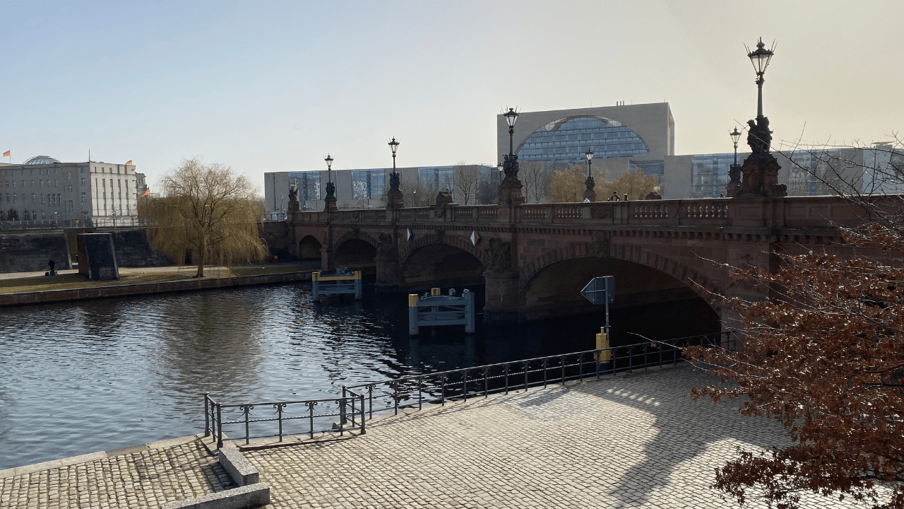 The Moltke Bridge over the River Spree, where the Soviet 79th Rifle Corps crossed on April 28, 1945
