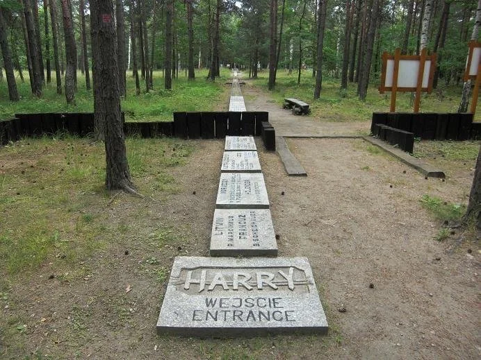 Marked exit of Tunnel Harry at Stalag Luft III in Żagań