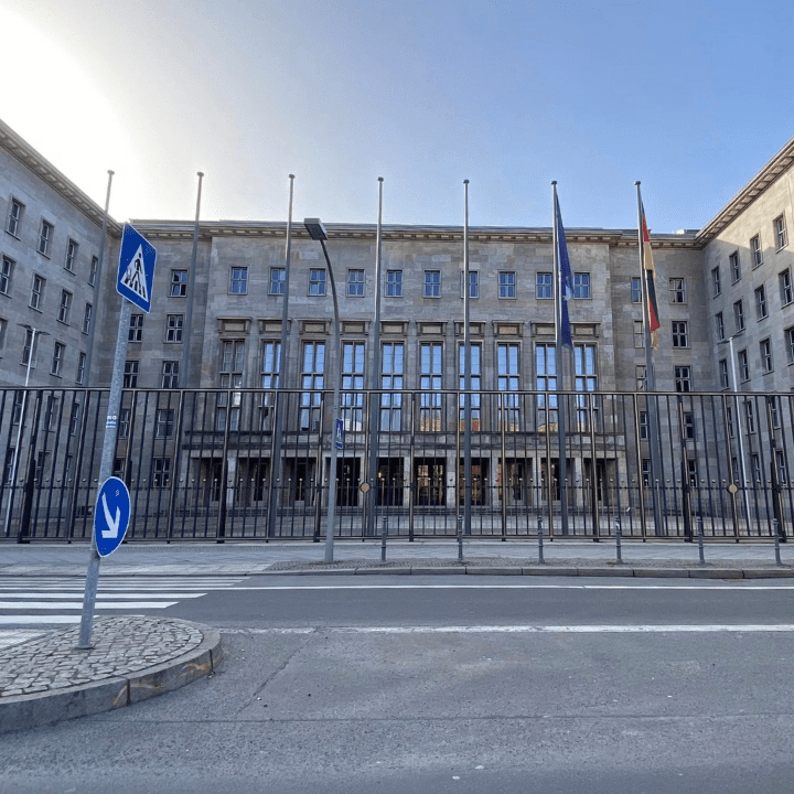 The Detlev-Rohwedder-Haus, Göring's former Reich Aviation Ministry and now Germany's finance ministry, in Berlin.