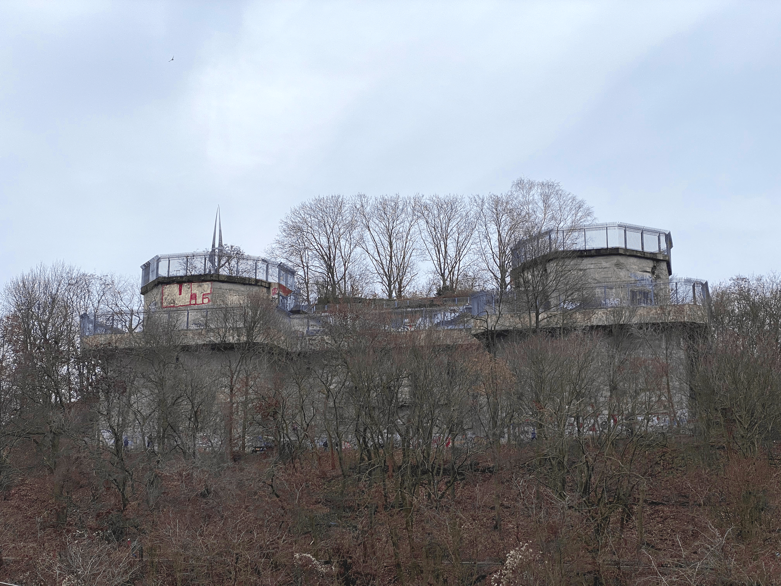 Humboldthain Flak Tower in Berlin, a surviving Second World War anti-aircraft defence tower and one of the city’s hidden WWII sites.