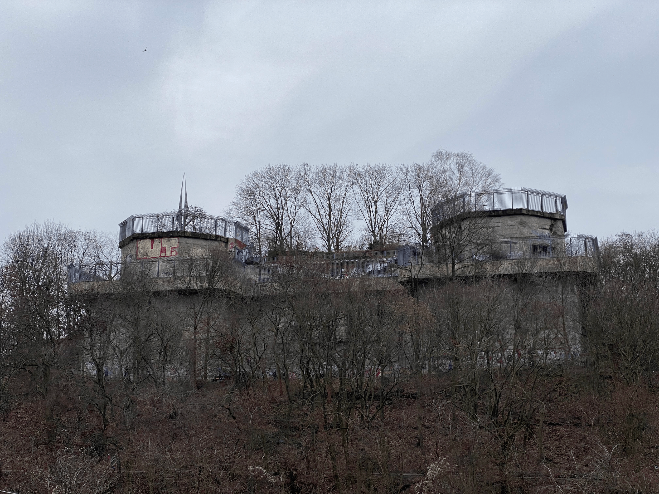 Humboldthain Flak Tower in Berlin, a surviving Second World War anti-aircraft defence tower and one of the city’s hidden WWII sites.