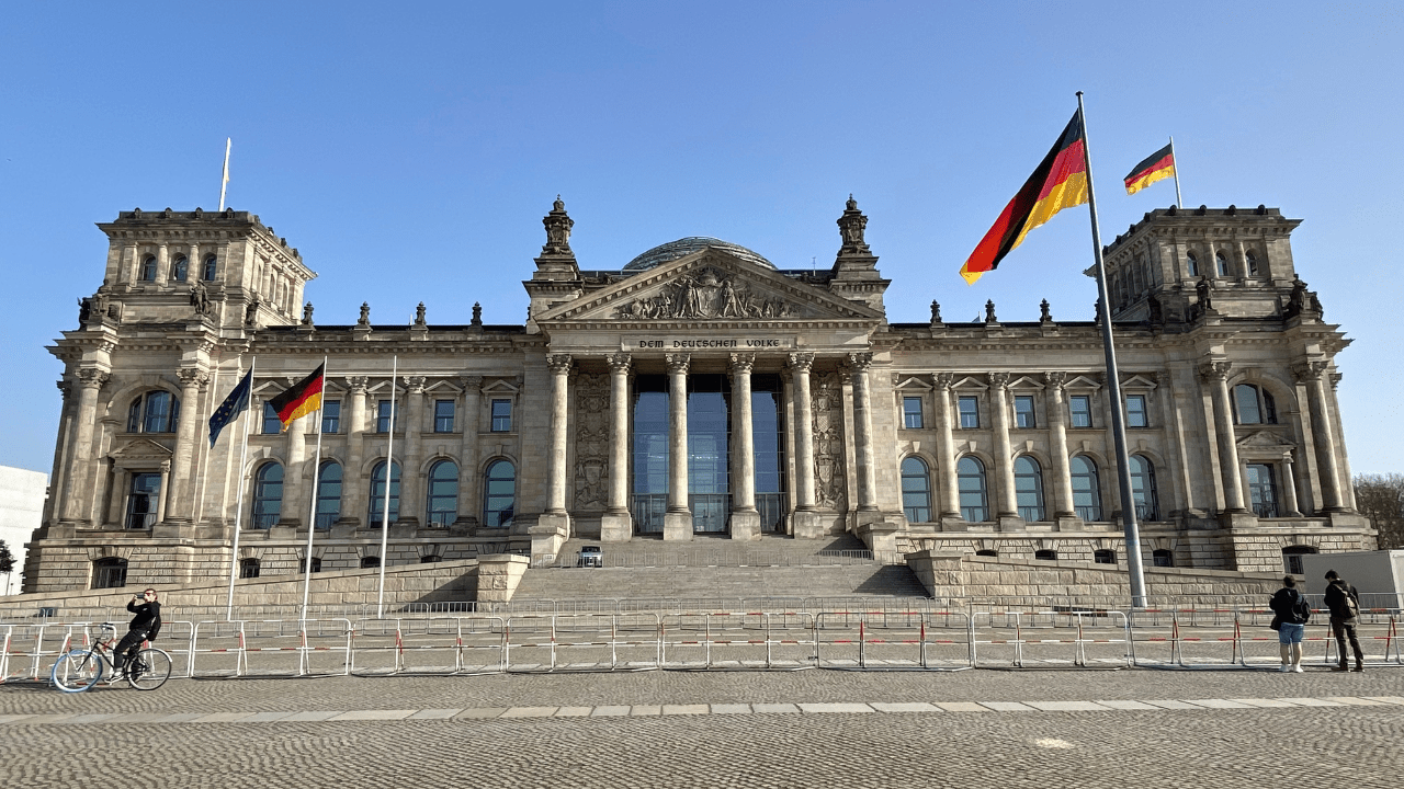 The Reichstag in Berlin today — the final objective of the Soviet assault in May 1945
