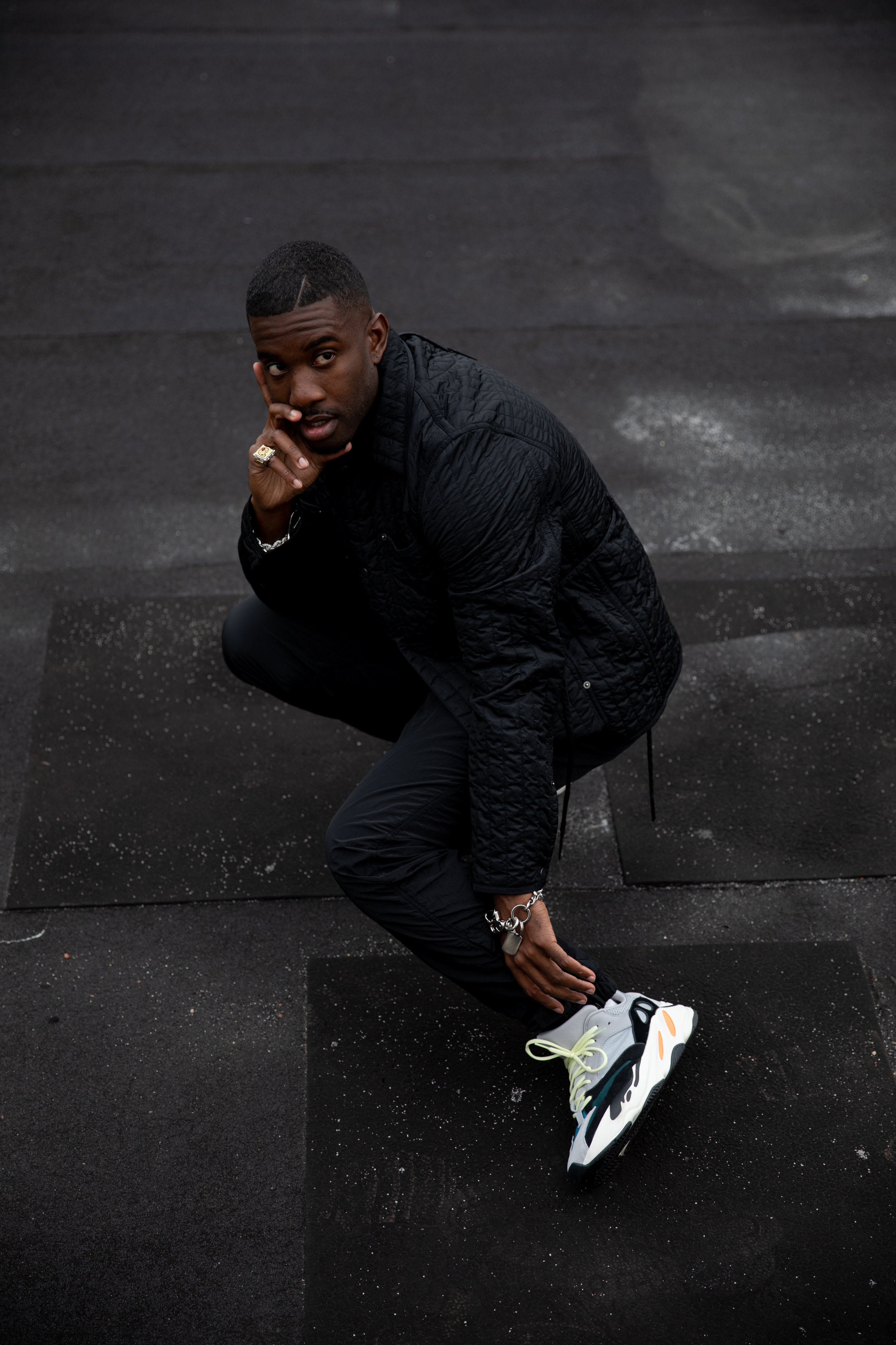  Kwasi Kessie, Captain Adidas Runners. For Sarah Gearhart’s Outside/In runners guide. NYC. 