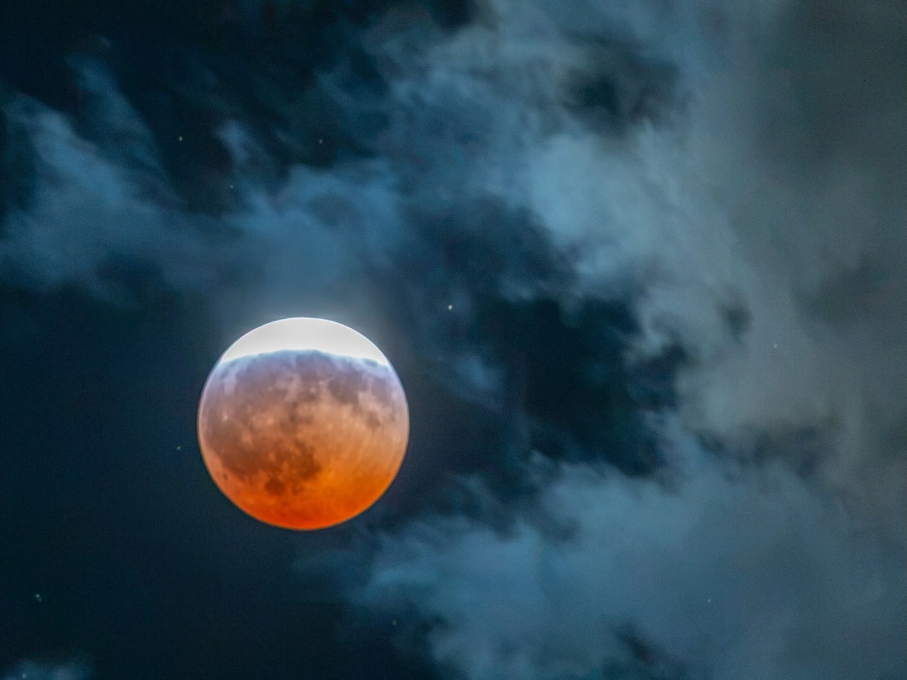 I played lunar peek-a-boo last night with the clouds.
#lunareclipse #bloodandhoney #cloudlovers