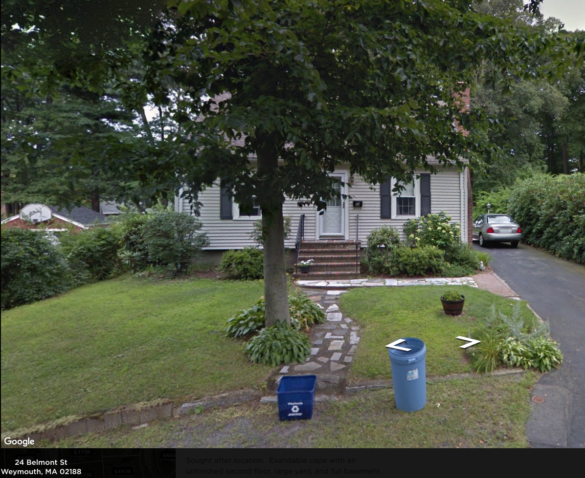Sought after location. Expandable Cape Cod with an unfinished second floor, large yard, and full basement. Gas home; Recent roof, updated heat, electric and windows. Built 1947. 2 bed 1 bath 720 square feet. Real Estate Taxes $3,420. Zillow November 14, 2018