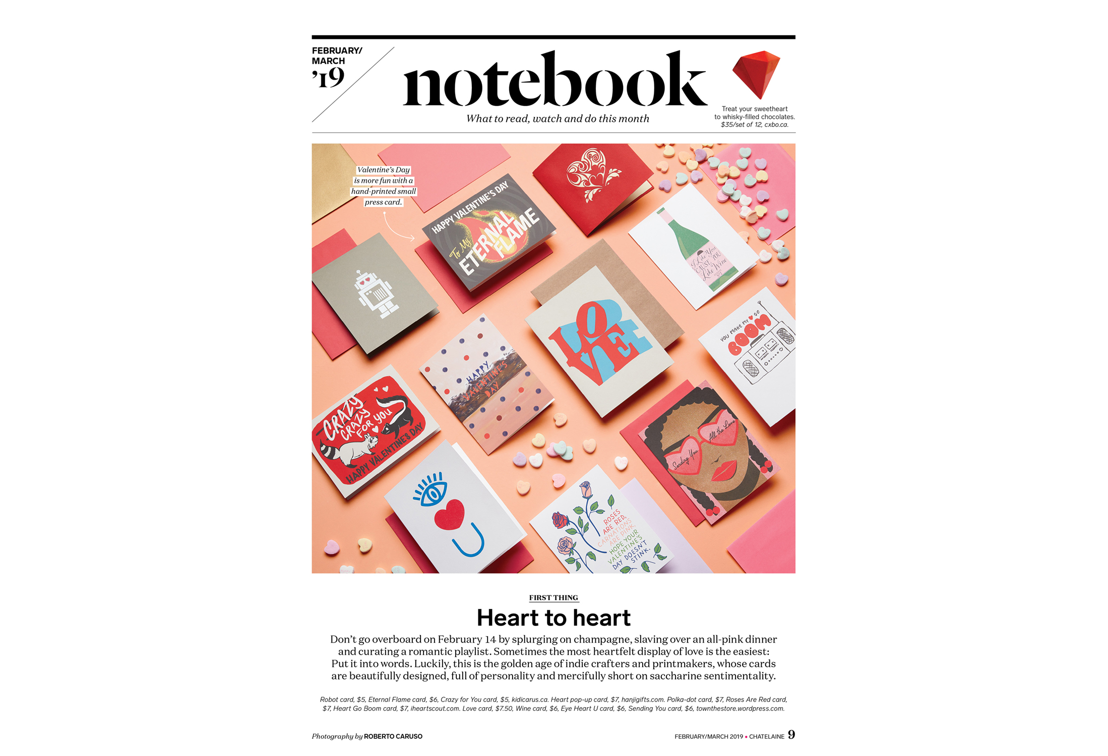 Photography Roberto Caruso. Art direction, Colleen Nicholson.
