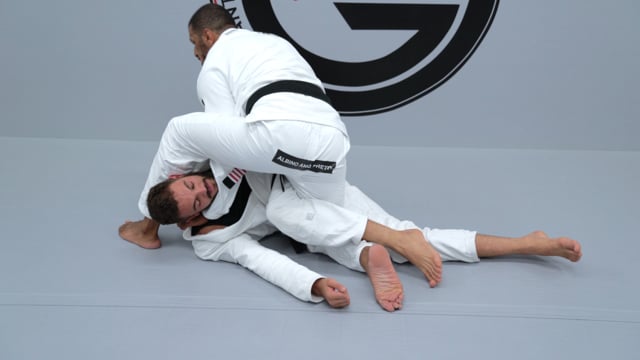Step Over Choke from Half Guard