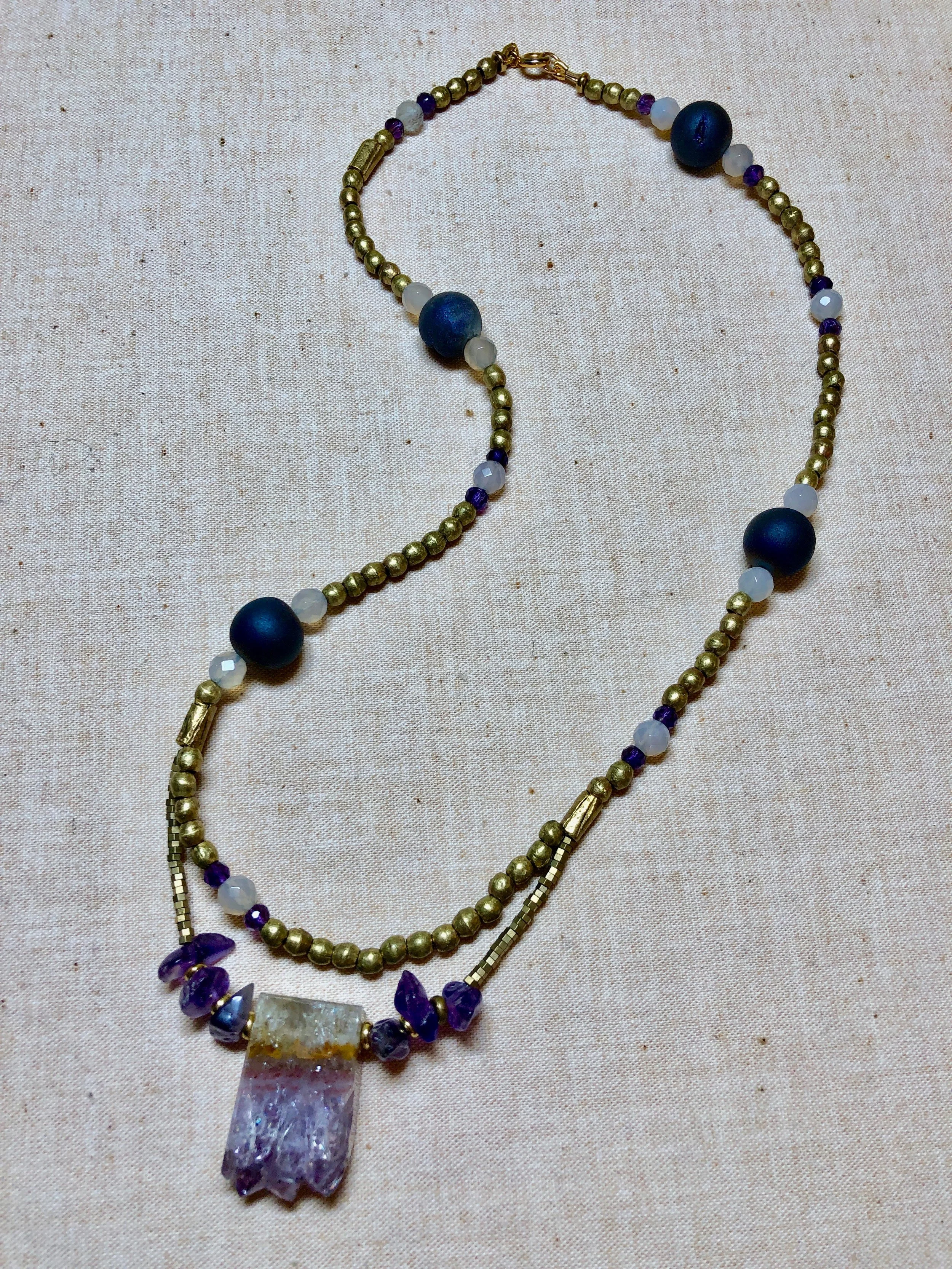 Amethyst and Brass