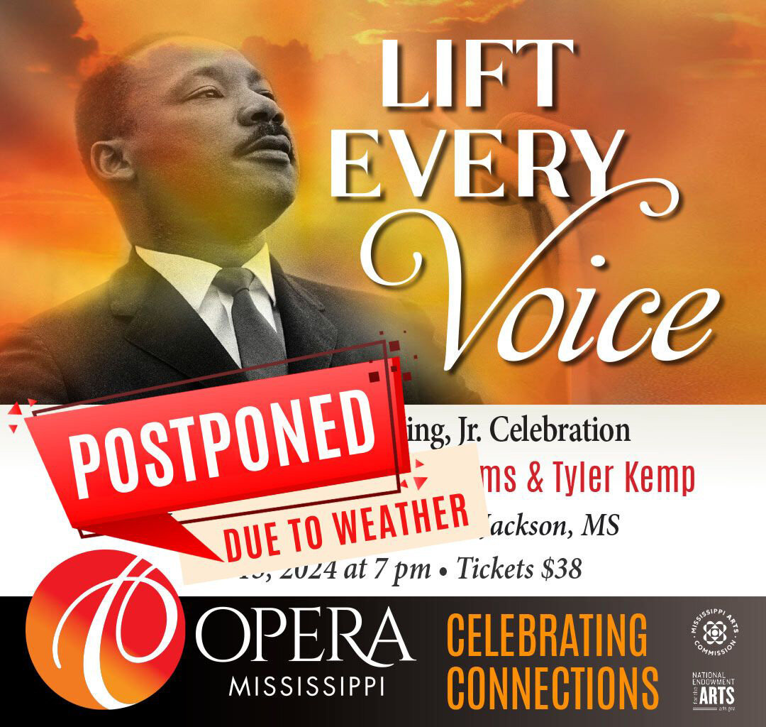 We are postponing tomorrow's performance of &quot;Lift Every Voice&quot; due to the incoming Winter weather. While we greatly looked forward to the performance and regret that we won't be able to share it with you just yet, the safety and well-being 