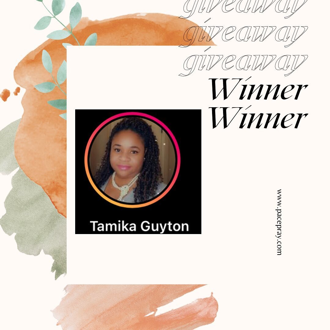 🌻Good morning everyone! Our first giveaway winner is Tamika Guyton! Thank you so much for supporting Pace and Pray! I will be sending you a direct message to get your shirt size and color selection! Have a blessed day everyone! 🌻 @ltamika1 
.
.

#p
