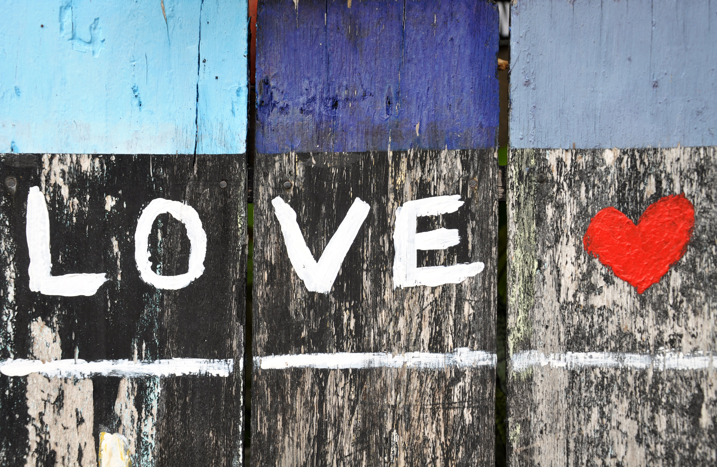 Image: The word ‘Love’ with a heart.