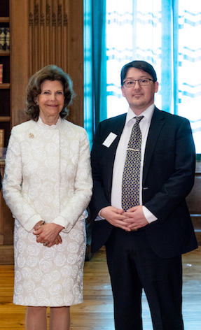  Meeting HM the Queen of Sweden for lunch at the royal palace. 