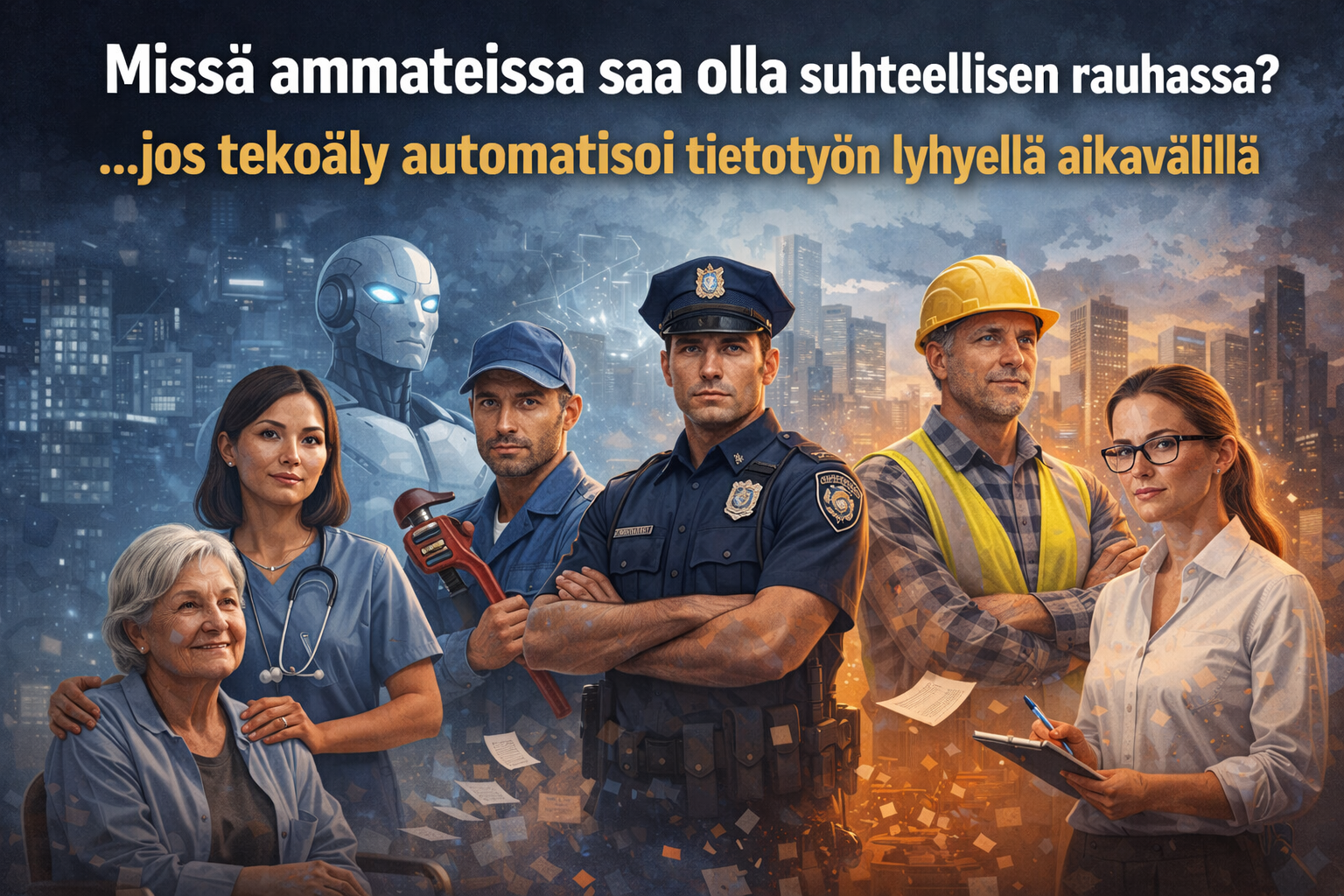 Osa 3. Missä ammateissa saa olla suhteellisen rauhassa...