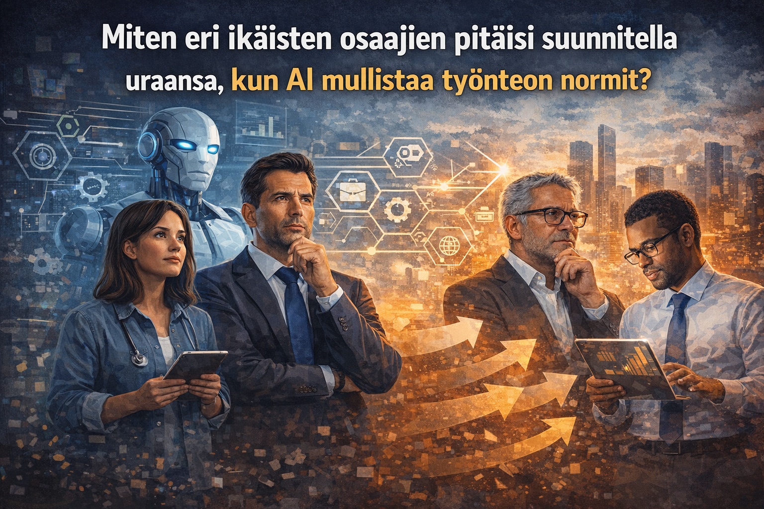 Osa 6. Oletetaan, että AI:n ennustettu murros työelämään on ennustetun kaltainen