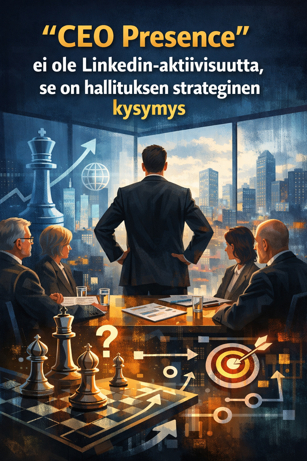 ”CEO Presence” ei ole LinkedIn-aktiivisuutta, se on hallituksen strateginen kysymys
