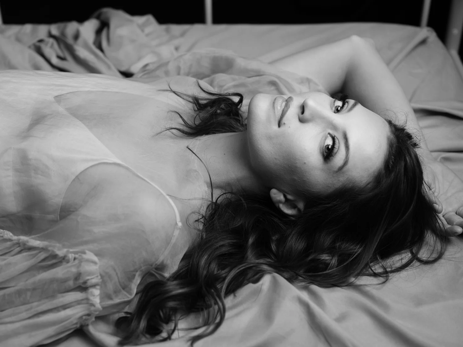 Bride to be at her bridal boudoir experience in Bath