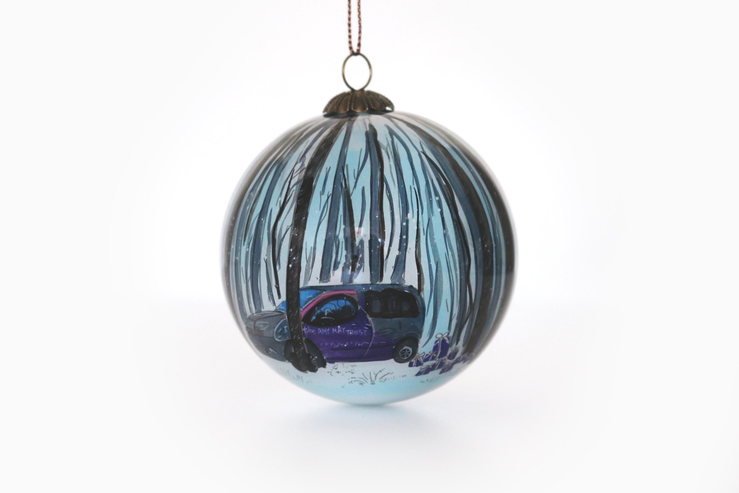 Hand painted hanging decoration: A Life By What We Give