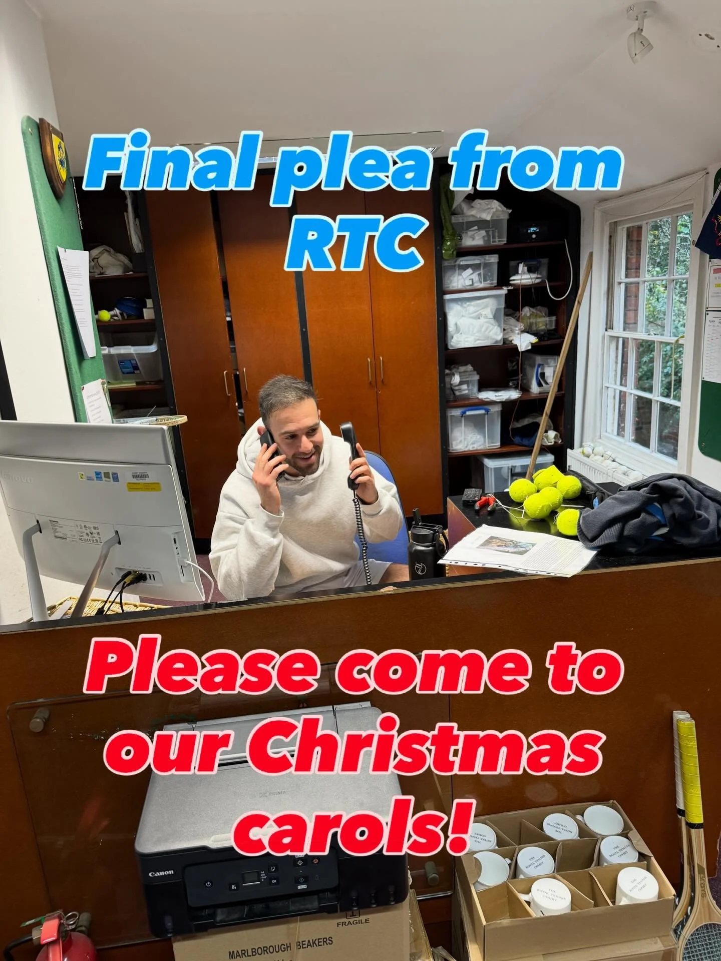 Still a few spots left to bring your friends and fam to a magical evening of Christmas carols in the Chapel Royal🎾🎾MOST IMPORTANT -> followed by mince pies and mulled wine🍷🎾🎾

**** must come with a member of our prestigious tennis club ****

