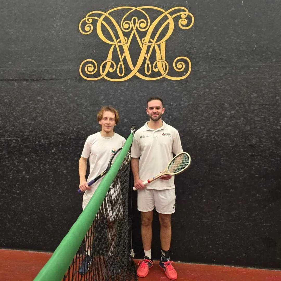 What an amazing evening of Christmas real tennis at the Royal Tennis Court! 🎾

Over 45 members and supporters watched RTC Pro Jack Josephs (13) defeat Ben Yorston, a talented amateur player from Radley (7), in an exciting&mdash;and at times breathta