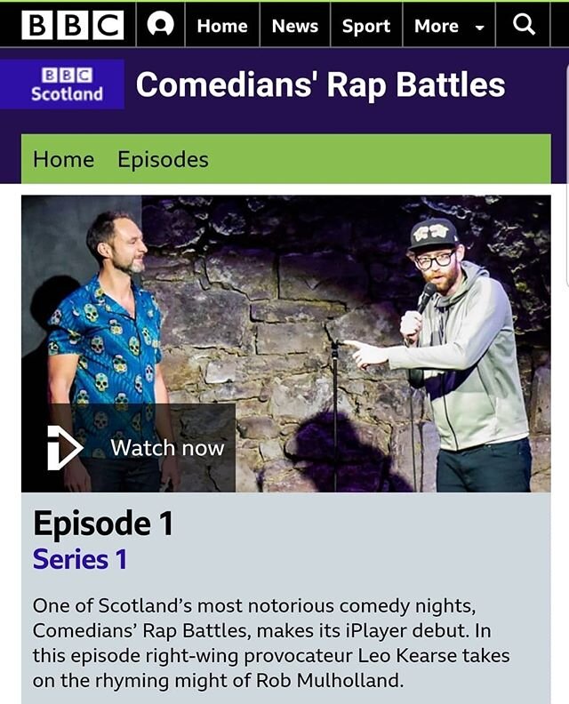 I rap battled @robmulholland and DEEEEESTROYED him in a BBC appearance that we're both very proud of and definitely hasn't had all the good bits edited out because they're libellous or criminally offensive. I hardly had any time to prepare because I'