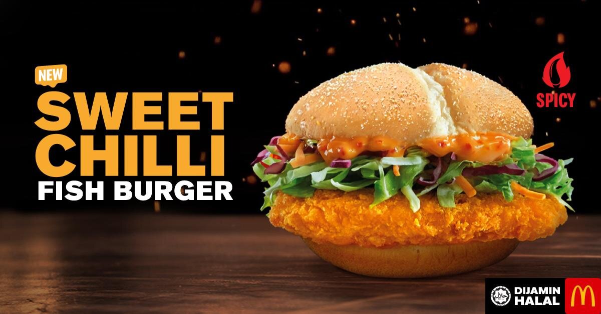 Worth The Hype Mcdonalds Malaysia Sweet Chilli Fish Burger Bibz Eats