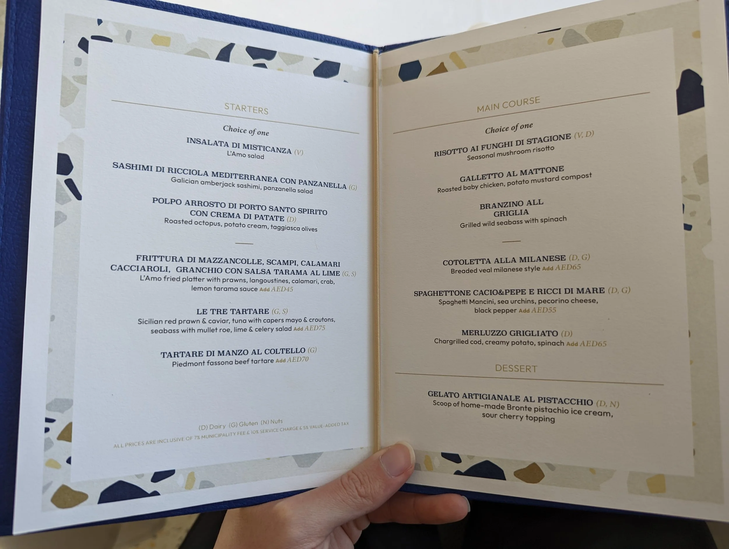 Food Blog Business Lunch Set L'amo Bistro del Mare Dubai Harbour