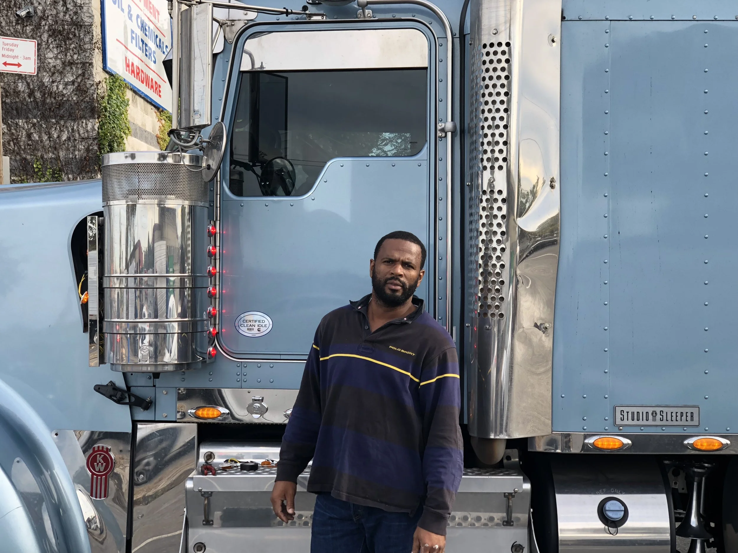 Ricky Ewers, 41, has been issued tickets in the stepped-up enforcement push on the service road outside the Brooklyn Terminal Market. “It’s really unfair,” said Ewers, who lives nearby and says there’s nowhere else in the area to park his truck over…