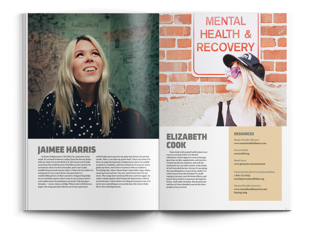 Insert of No Depression Magazine. Photos by Cowtown Chad.