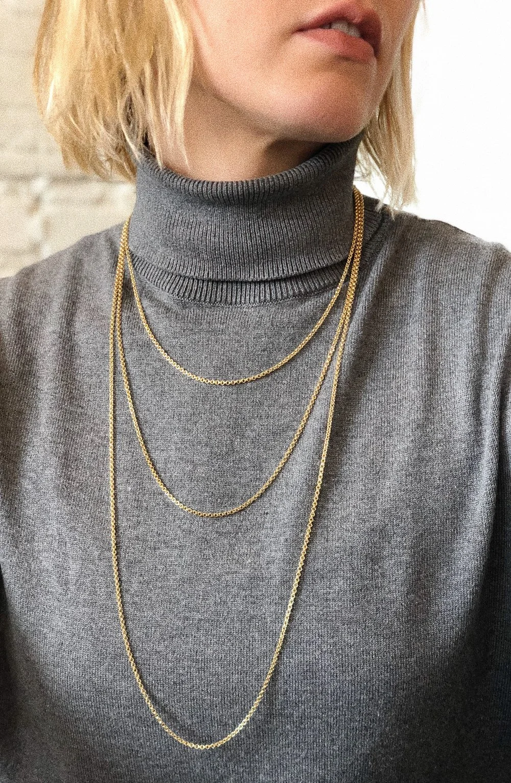 Gold Over Silver Custom Made Bolo Chain