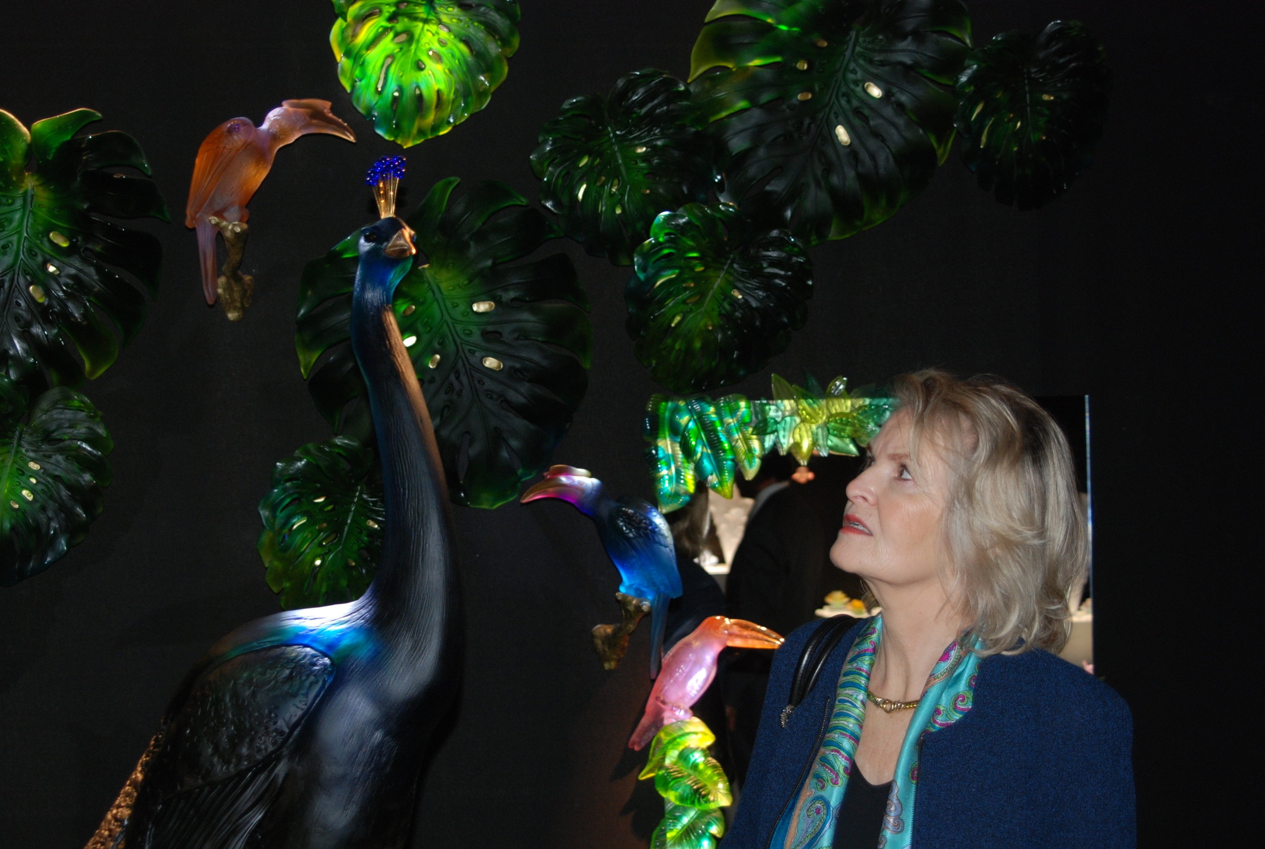  presentation of the peacock by Daum at Maison et Objet 2014 