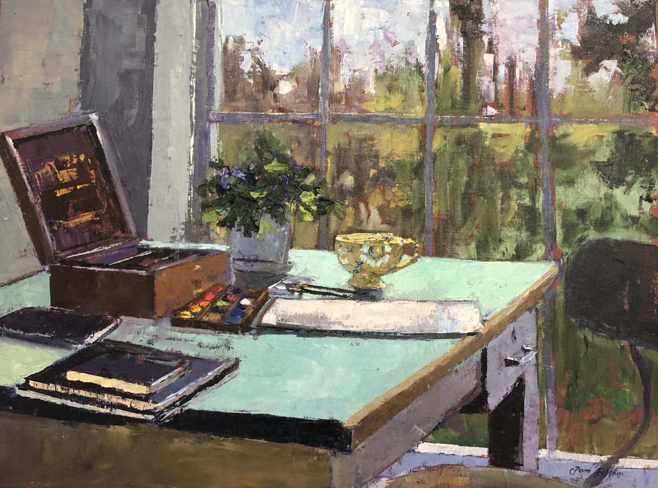 Old Windsor Newton Watercolor Box