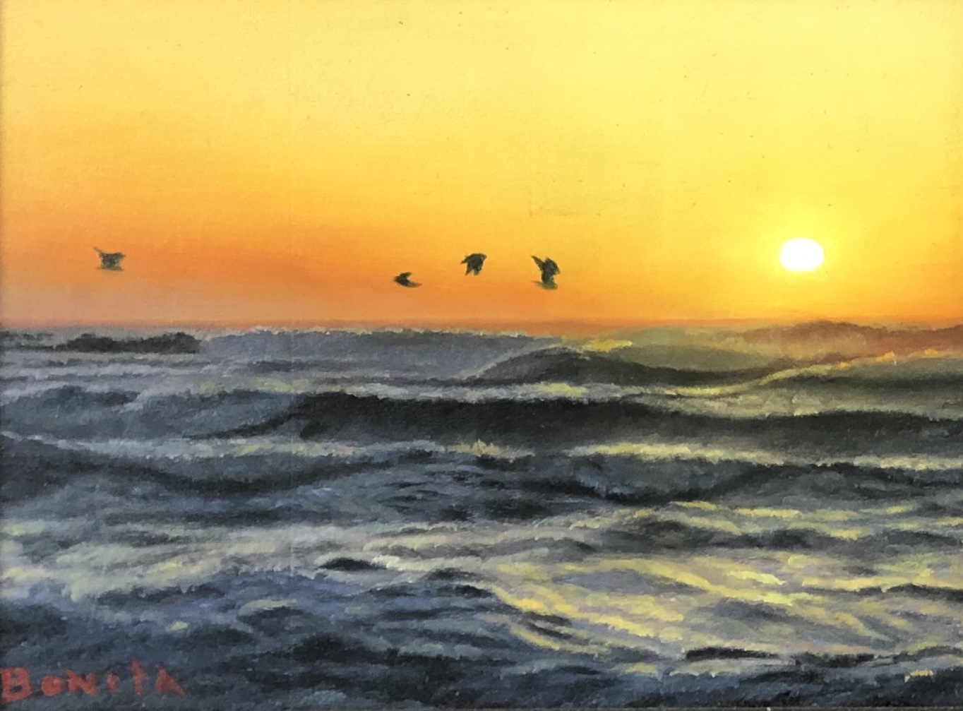 Birds at Sunset (sold)